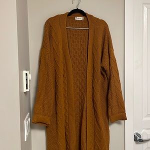 Pink Rose long chunky sweater